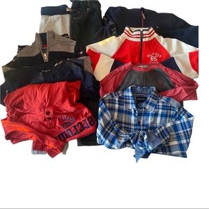 Boy’s Size 6/7 Lot Tommy Hilfiger, Nautica, & Abercrombie & Fitch 9 Items.
